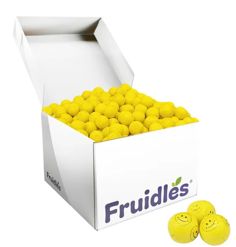 Vista 7 de Fruidles Smile Face - Bolas de goma de mascar saborizadas para bufé, recambios de tamaño de máquina, certificado Kosher Parve, 1 pulgada (1 libra)