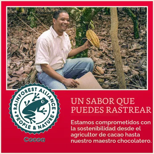 Vista 4 de Chocolove Barras de chocolate oscuro Cherry & Almonds 55% cacao Infundido con cerezas reales y almendras crujientes Fabricado con chocolate