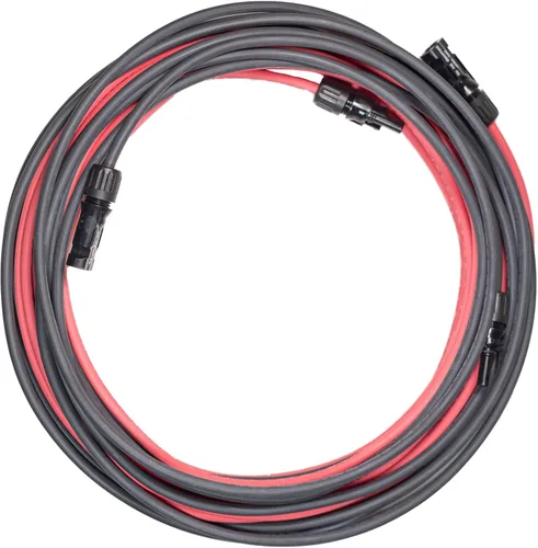 Vista 15 de Cables solares fotovoltaicos prémium de 10 pies 10 AWG con conectores macho y hembra, 7 hebras de cobre/2000 voltios, doble aislamiento y resistente