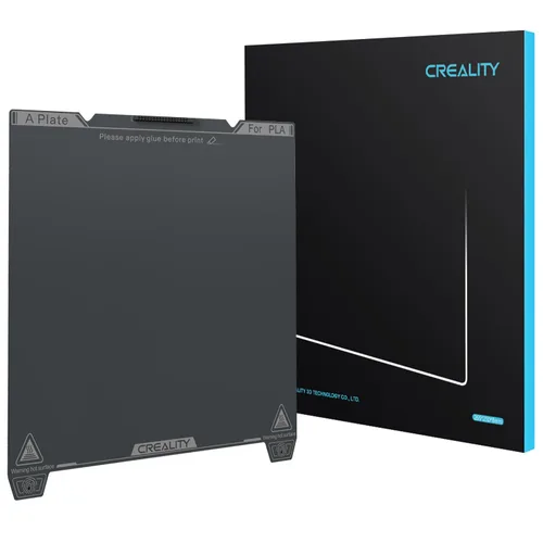 Vista 16 de Creality Official Ender 3 V3 Plus Build Plate Gold Textured Surface 315x310mm PEI Sheet Flexible Removable Spring Bed Plate for K1 Max, Ender 3 V3