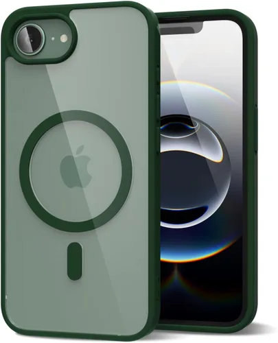 Vista 67 de oakxco Funda magnética transparente compatible con Magsafe, bonita funda delgada y transparente de poliuretano termoplástico no amarillenta, carcasa