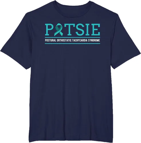 Vista 67 de POTS Dysautonomia Turquoise Ribbon Autonomic Dysfunction T-Shirt Asphalt Grey