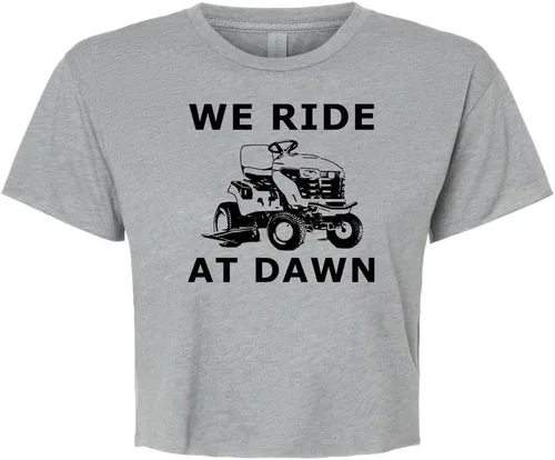 Vista 11 de Cute Women's Screen Printed Crop Tee, Shirts With Sayings, Heather Gray or Gold