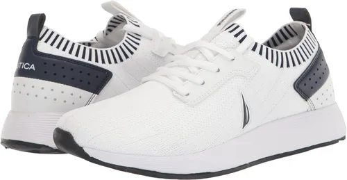 Vista 7 de Nautica Zapatillas deportivas para hombre, cómodas, informales, con cordones, a la moda, para caminar, pantalones deportivos ligeros