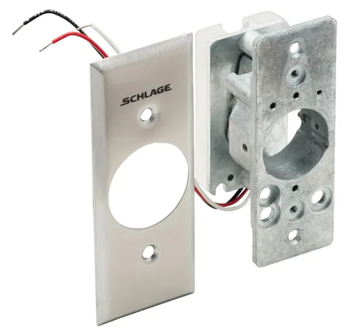 Vista 2 de SCHLAGE Electronics 653-05-NS Interruptor de tecla, SPDT Momentary Single Direction, Stile estrecho, acabado cromado satinado, menos cilindro