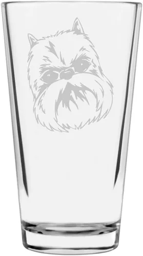 Vista 276 de Podenco Canario - Vaso de pinta de 16 onzas con temática de perro personalizado