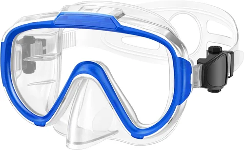 Vista 10 de Gafas de natación para adultos y niños, gafas de natación antivaho con cubierta para la nariz, sin fugas, máscara de buceo de esnórquel transparente