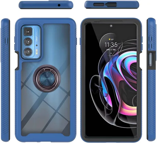 Vista 108 de Funda compatible con Xiaomi Poco X3 NFC, compatible con Xiaomi Poco X3 Pro/Poco X3 Ring Stand 3 en 1, color negro