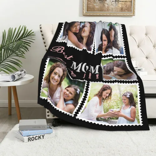 Vista 32 de JCETUNO Regalos personalizados de San Valentín para él y ella, mantas personalizadas con foto, mantas de fotos personalizadas, mantas de fotos