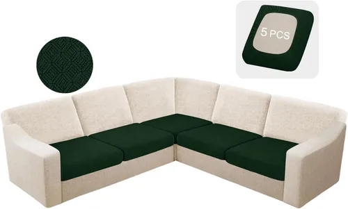 Vista 84 de HDCAXKJ - Fundas impermeables para cojín de sofá modular, fundas elásticas para cojín de sofá de esquina, fundas protectoras de muebles de jacquard