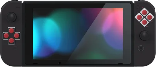 Vista 5 de eXtremeRate - Placa trasera para Nintendo Switch Console, NS Joycon con carcasa de mando de mano con botones de juego completo, carcasa de repuesto