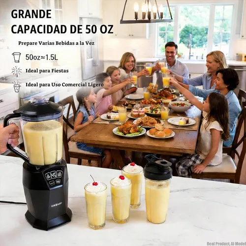 Vista 4 de Liebe&Lecker 1200W Smoothie Blender, 50oz Juicer Machines