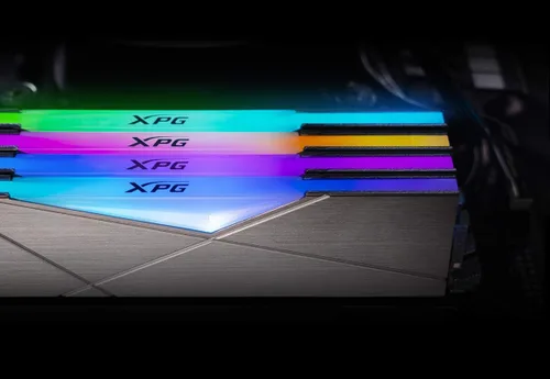 Vista 4 de XPG DDR4 D50 RGB 16GB (2x8GB) 3200MHz PC4-25600 U-DIMM 288-Pins Memoria de escritorio CL16-20-20 Kit Gris (AX4U32008G16A-DT50)
