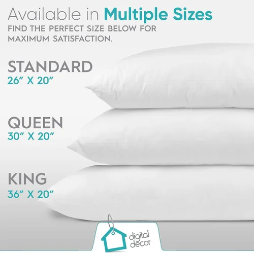 Vista 8 de Conjunto de dos almohadas alternativas para hoteles cinco estrellas 100% de algodón fabricadas en los EE. UU. con tres niveles de confort, Algodón