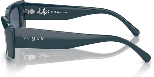 Vista 2 de Vogue Eyewear X Hailey Bieber Collection Vo5440s - Gafas de sol rectangulares, Azul