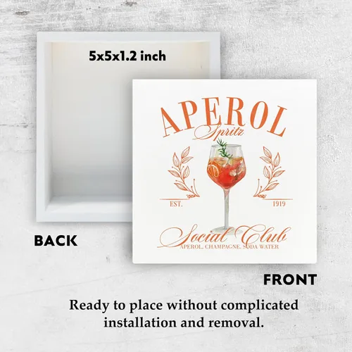 Vista 7 de Aperol Spritz Bar - Letrero de madera para regalo de Aperol Spritz, decoración de Aperol Spritz, letreros de barra para bar en casa, decoración