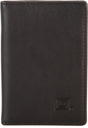 Vista 6 de Tarjetero delgado y plegable RFID - Cartera minimalista con bolsillo frontal para hombres, Negro -, Minimalista