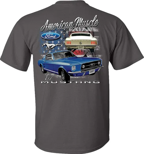 Vista 2 de 1967 Mustang Ford Camiseta Shelby Pony Classic American Muscle