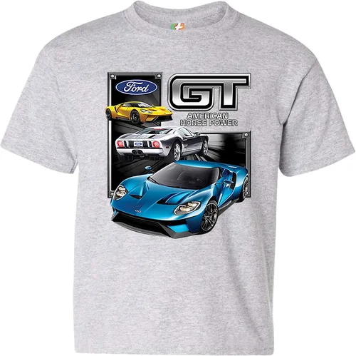 Vista 2 de Ford GT American Horse Power - Camiseta deportiva para niños, con licencia de coche de carreras