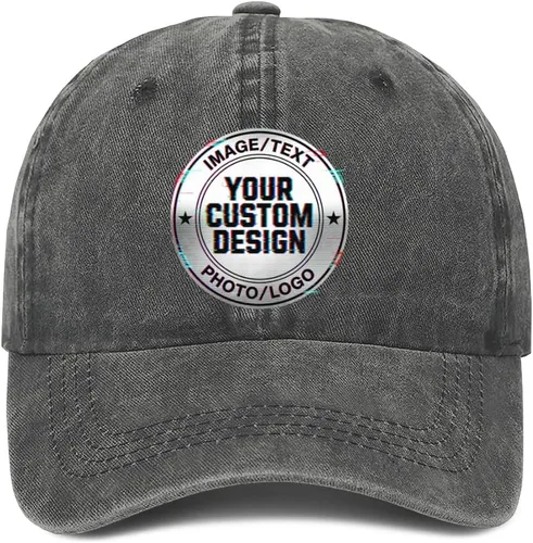 Vista 15 de Sombrero personalizado a granel Agregue su propio diseño aquí Sombreros personalizados Gorra de béisbol personalizada Hombres y mujeres