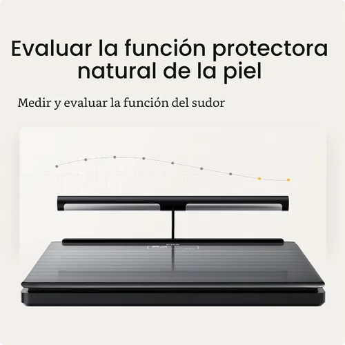 Vista 5 de WITHINGS Body Scan - Báscula WiFi Conectada para Mejorar tu Salud, Báscula Personal BIA, Análisis de Composición Corporal, Grasa Corporal, Masa