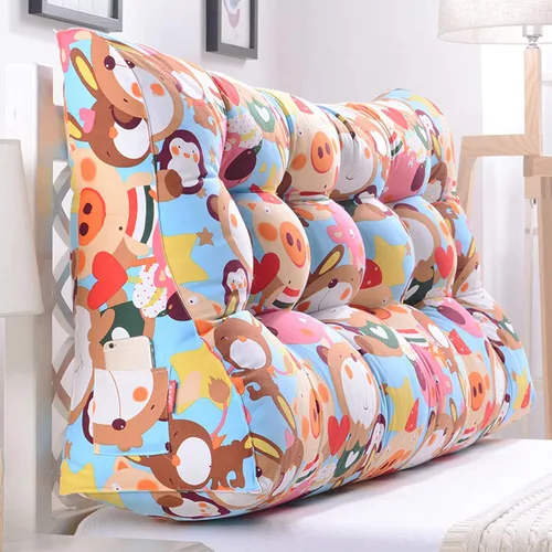 Vista 8 de CAMZ Almohada de lectura triangular de cabecera grande, almohada de posicionamiento individual, matrimonial, Queen King, almohada de apoyo