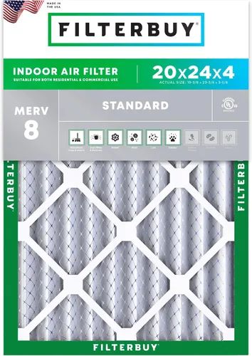 Vista 31 de Filterbuy - Filtro de aire MERV 8 de 8x14x1, defensa esencial contra el polvo y las alergias (1 unidad), filtros plisados electrostáticos