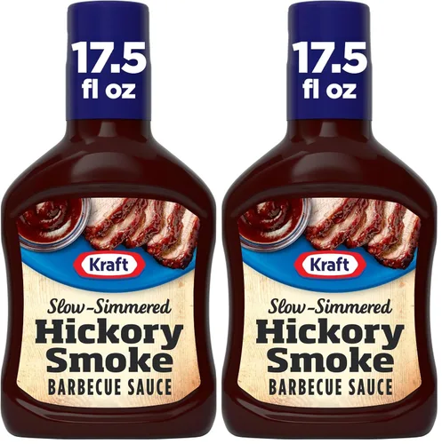 Vista 10 de Kraft Hickory Smoke - Salsa barbacoa a fuego lento para barbacoa, botella de 17.5 onzas