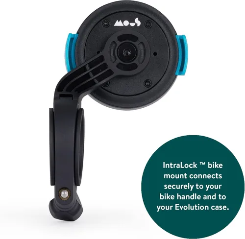 Vista 4 de Mous - Soporte de teléfono para bicicleta y funda para iPhone 14 Plus - Kit de soporte para teléfono de bicicleta - Soporte para bicicleta IntraLock