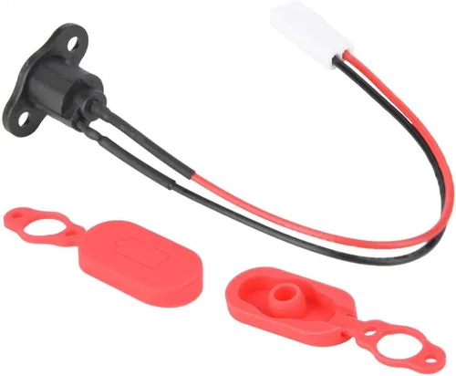 Vista 3 de Battery Charger Connector Plug Charging Port for M365 with Waterproof Cover for M365 Electric Scooter Accessory