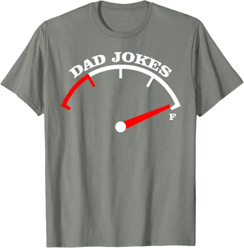 Vista 24 de Día del Padre Dad Jokes Fuel Car Pun Cargando Camiseta Padre, Negro