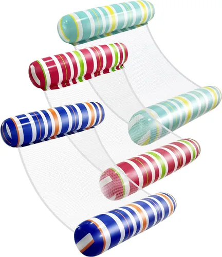 Vista 9 de Adult Pool Floats, Inflatable Water Hammock, Beach Vacation Essentials for Pool, Lake, or Summer Parties