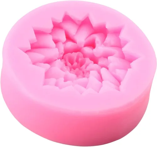 Vista 4 de Moldes de silicona de flores de crisantemo para fondant de flores de margarita para decoración de tartas, decoración de cupcakes, pasta de goma