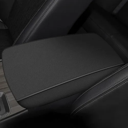 Vista 28 de AOMSAZTO Jumeat - Fundas de consola de asiento para Dodge Ram 1500 2002-2012, fundas para reposabrazos para Dodge Ram 1500, color negro