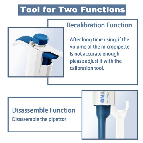 Vista 4 de ONiLAB Pipetas de un solo canal con volumen ajustable (micropipetas, 0,1-2,5μl (7010101001))