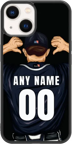 Vista 25 de Custome - Funda de teléfono de béisbol, diseño creativo de béisbol deportivo con número de estrella para iPhone 11, 12, 13, 14, 15 Pro Max Plus Mini