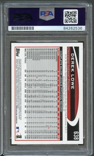 Vista 2 de Derek Lowe Signed 2012 Topps #638 Card PSA Slabbed Auto Sox - Baseball Slabbed Autographed Cards