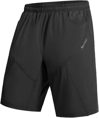 Vista 2 de Pantalones cortos de bicicleta de montaña para hombre, acolchados en 3D, ligeros, holgados, para ciclismo, MTB Bike
