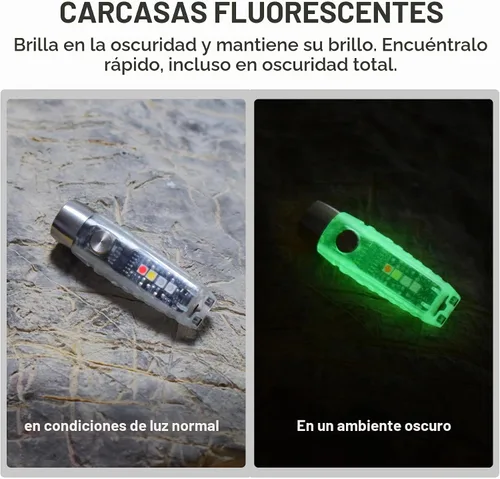 Vista 8 de S12Plus Linterna de Llavero, Linterna de Bolsillo EDC de 610 Lúmenes Altos, Mini Linterna LED Recargable USB C, Linterna Pequeña, para Acampar