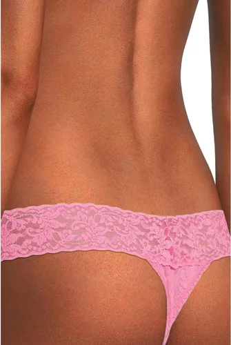 Vista 3 de hanky panky Tanga de encaje de talle bajo para mujer
