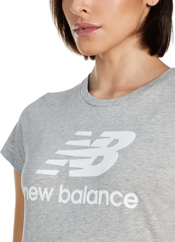 Vista 4 de New Balance Women's Nb Essentials Stacked Logo Short Sleeve 19