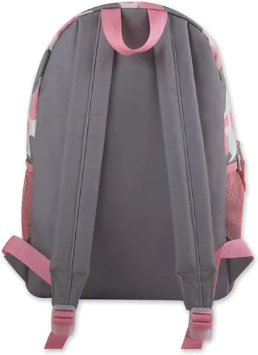 Vista 4 de Mochila para niña con apliques de peluche y bolsillos múltiples