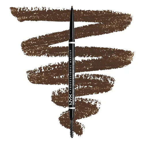 Vista 18 de NYX PROFESSIONAL MAKEUP Lápiz micro para cejas, lápiz preciso para cejas, color gris pardo