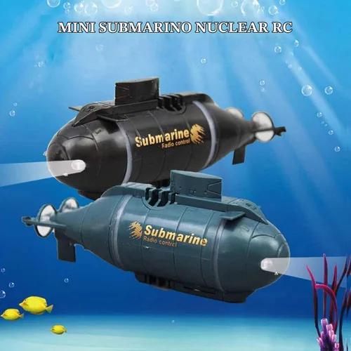 Vista 4 de GoolRC Mini submarino RC para, 2.4G 6CH Control remoto barco de control remoto submarino, modelo electrónico agua juguete barco para piscinas Negro