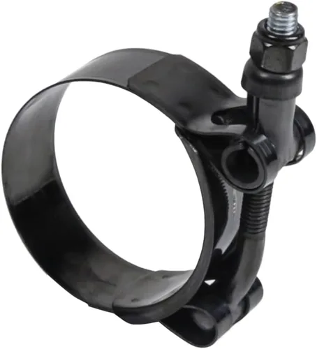 Vista 3 de Kyostar - Abrazadera de manguera con perno en T de acero inoxidable ajustable de 1.75" (44mm - 53mm) en negro (electroforesis)
