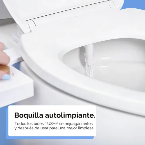 Vista 8 de TUSHY Classic 3.0 - Accesorio de bidé para inodoro, pulverizador de agua con autolimpieza no eléctrico, presión de agua ajustable, control de ángulo