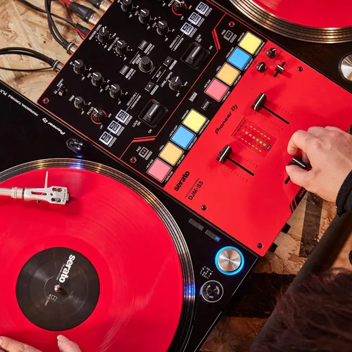 Vista 19 de Pioneer DJ DJM-S5 Mezclador de 2 canales para Serato DJ, rojo/negro