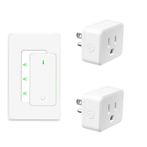 Vista 18 de NineLeaf - Enchufe de salida de control remoto, interruptor de luz de encendido y apagado inalámbrico desmontable 500FT Light Plug Decorator