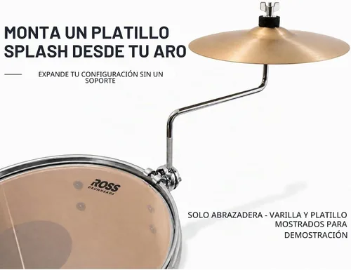 Vista 3 de Soporte de montaje de abrazadera de aro de tambor para timbre y pandereta