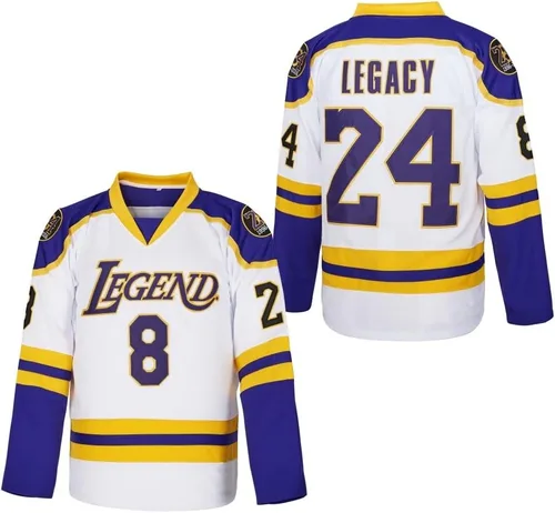 Vista 4 de Camiseta de hockey sobre hielo de la película Legend 8 24 para hombre